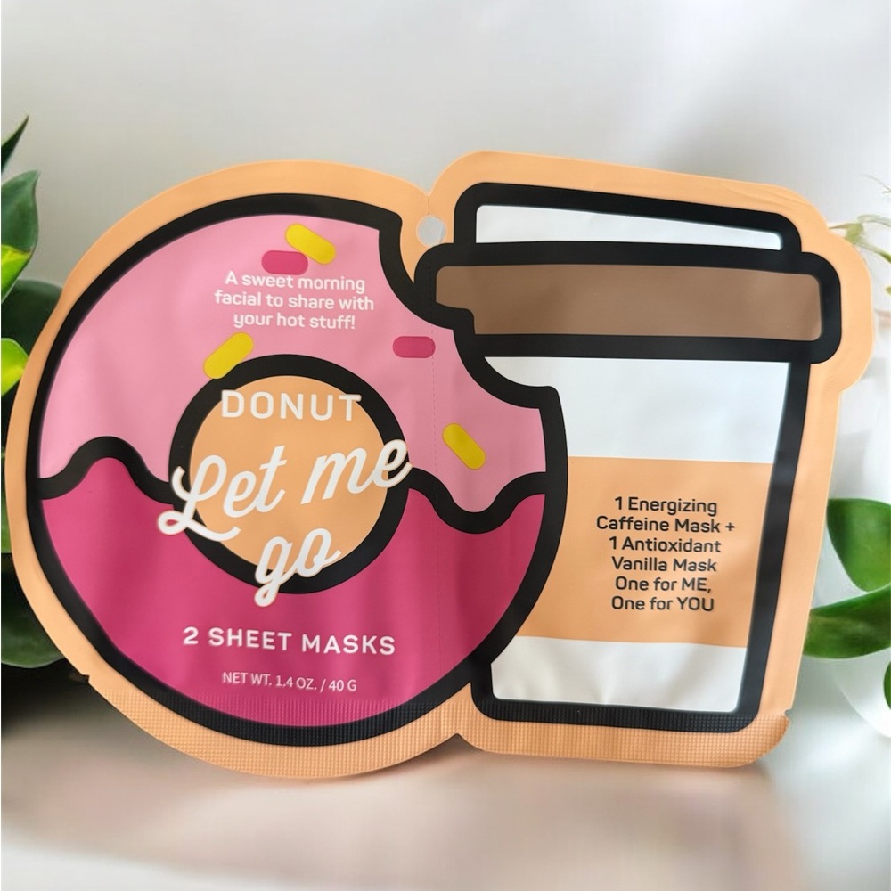 New Spa Life 2 sheet masks. 1 energizing caffeine and 1 antioxidant, 2 sets